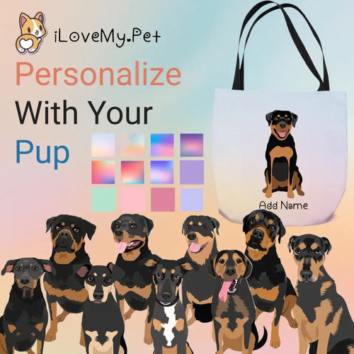 Personalized Rottweiler Small Tote Bag-Accessories-Accessories, Bags, Dog Mom Gifts, Personalized, Rottweiler-Small Tote Bag-Your Design-One Size-1