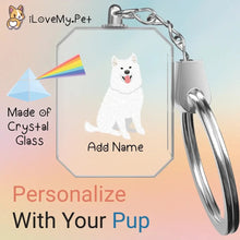 Load image into Gallery viewer, samoyed crystal-keychain-single