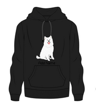 Load image into Gallery viewer, Personalized Samoyed Love Men&#39;s Warm Hoodie Sweatshirt-Apparel-Apparel, Dog Dad Gifts, Hoodie, Personalized, Samoyed, Sweatshirt-Men&#39;s Warm Hoodie Sweatshirt-Black-S-9