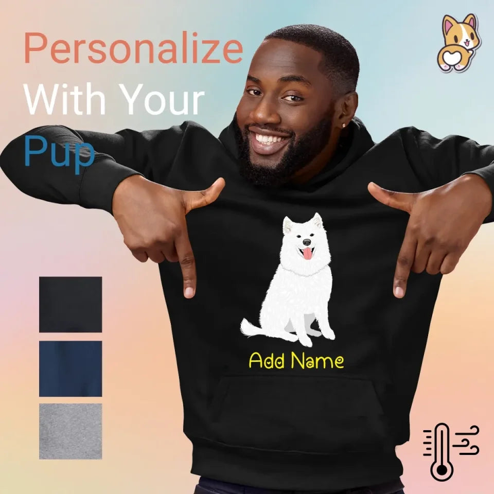Personalized Samoyed Love Mens Warm Hoodie Sweatshirt 1080x