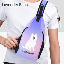 Load image into Gallery viewer, Personalized Samoyed Love Unisex Sling Bag Backpack-Accessories-Samoyed-Unisex Sling Bag Backpack-Lavender Bliss-One Size-15