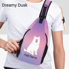 Load image into Gallery viewer, Personalized Samoyed Love Unisex Sling Bag Backpack-Accessories-Samoyed-Unisex Sling Bag Backpack-Dreamy Dusk-One Size-16