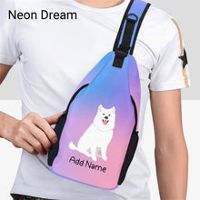 Load image into Gallery viewer, Personalized Samoyed Love Unisex Sling Bag Backpack-Accessories-Samoyed-Unisex Sling Bag Backpack-Neon Dream-One Size-17