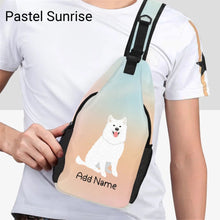 Load image into Gallery viewer, Personalized Samoyed Love Unisex Sling Bag Backpack-Accessories-Samoyed-Unisex Sling Bag Backpack-Pastel Sunrise-One Size-21