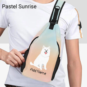 Personalized Samoyed Love Unisex Sling Bag Backpack-Accessories-Samoyed-Unisex Sling Bag Backpack-Pastel Sunrise-One Size-21