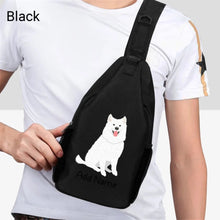 Load image into Gallery viewer, Personalized Samoyed Love Unisex Sling Bag Backpack-Accessories-Samoyed-Unisex Sling Bag Backpack-Black-One Size-2