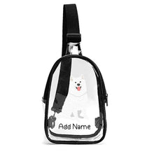 Load image into Gallery viewer, Personalized Samoyed Love Unisex Transparent Sling Bag-Accessories-Samoyed-Unisex Transparent Sling Bag-Transparent-One Size-2