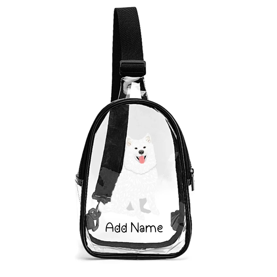 Personalized Samoyed Love Unisex Transparent Sling Bag-Accessories-Samoyed-Unisex Transparent Sling Bag-Transparent-One Size-2