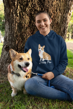 Load image into Gallery viewer, personalized-dog-mom-hoodie-blue