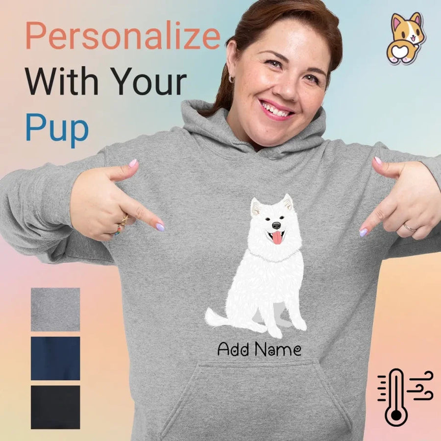 Personalized Samoyed Love Womens Warm Hoodie Sweatshirt 900x