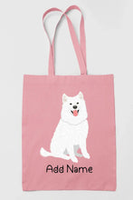 Load image into Gallery viewer, Personalized Samoyed Love Zippered Tote Bag-Accessories-Accessories, Bags, Dog Mom Gifts, Personalized, Samoyed-11