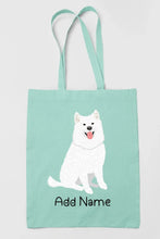 Load image into Gallery viewer, Personalized Samoyed Love Zippered Tote Bag-Accessories-Accessories, Bags, Dog Mom Gifts, Personalized, Samoyed-12