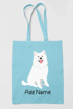 Load image into Gallery viewer, Personalized Samoyed Love Zippered Tote Bag-Accessories-Accessories, Bags, Dog Mom Gifts, Personalized, Samoyed-13