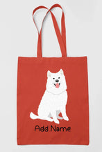 Load image into Gallery viewer, Personalized Samoyed Love Zippered Tote Bag-Accessories-Accessories, Bags, Dog Mom Gifts, Personalized, Samoyed-16