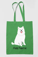 Load image into Gallery viewer, Personalized Samoyed Love Zippered Tote Bag-Accessories-Accessories, Bags, Dog Mom Gifts, Personalized, Samoyed-18