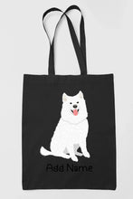 Load image into Gallery viewer, Personalized Samoyed Love Zippered Tote Bag-Accessories-Accessories, Bags, Dog Mom Gifts, Personalized, Samoyed-19