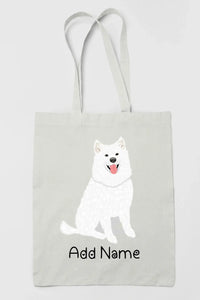 Personalized Samoyed Love Zippered Tote Bag-Accessories-Accessories, Bags, Dog Mom Gifts, Personalized, Samoyed-3