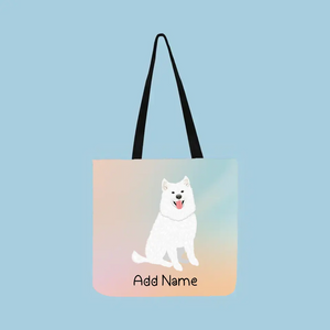 Personalized Samoyed Small Tote Bag-Accessories-Accessories, Bags, Dog Mom Gifts, Personalized, Samoyed-Small Tote Bag-Your Design-One Size-2