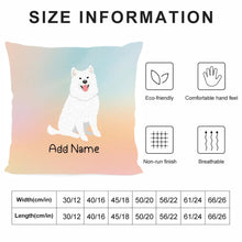 Load image into Gallery viewer, Personalized Samoyed Soft Plush Pillowcase-Home Decor-Dog Dad Gifts, Dog Mom Gifts, Home Decor, Personalized, Pillows, Samoyed-4