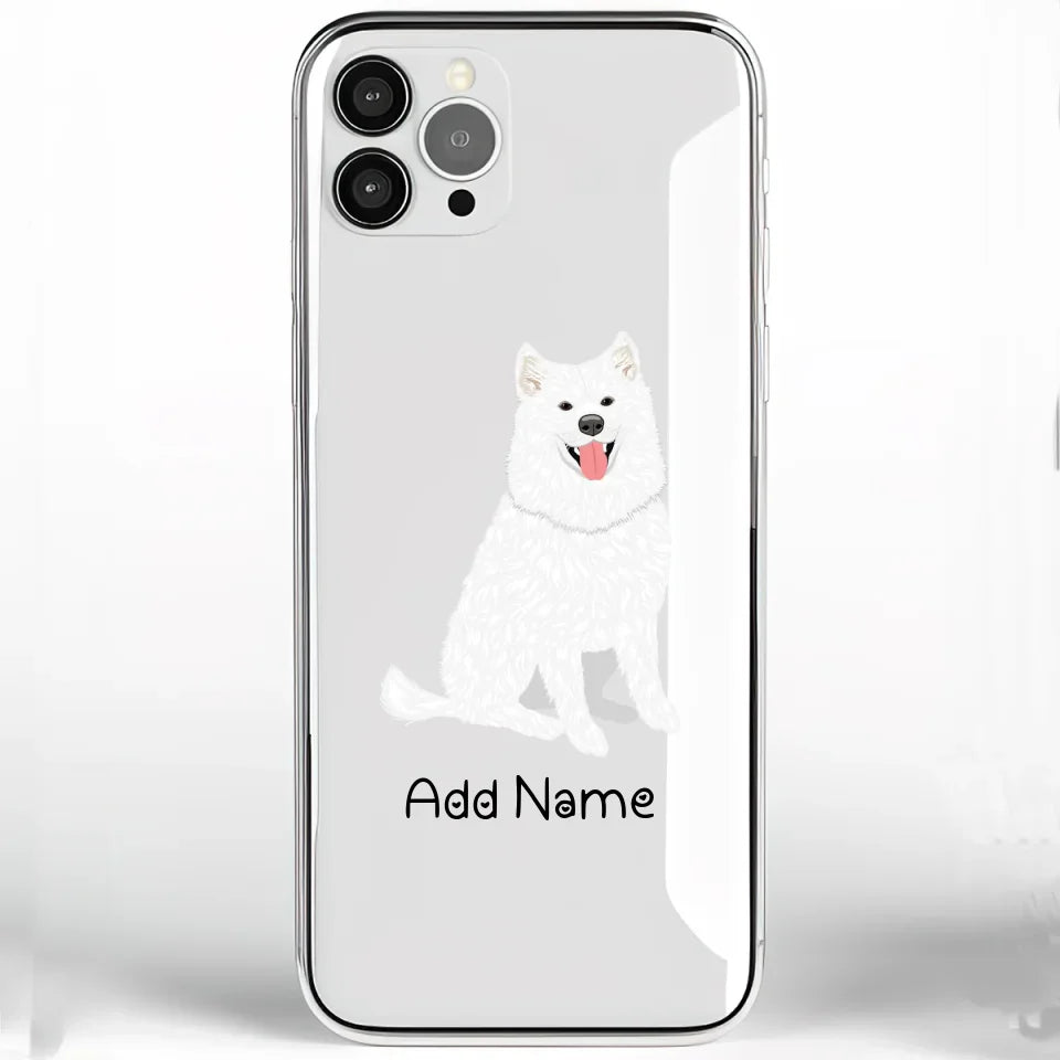 Personalized Samoyed Soft Shell Phone Cover-Cell Phone Accessories-Accessories, Dog Mom Gifts, Personalized, Phone Case, Samoyed-Phone Cover-Transparent TPU-One Size-2