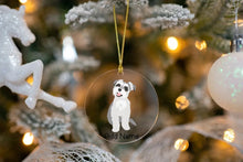 Load image into Gallery viewer, Personalized Schnauzer Love Christmas Tree Ornaments-Christmas Ornament-Christmas, Personalized, Schnauzer-Christmas Tree Ornaments-Transparent-3.5&quot; or 8.9 cm-4