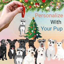 Load image into Gallery viewer, Schnauzers christmas-tree-ornament-multi