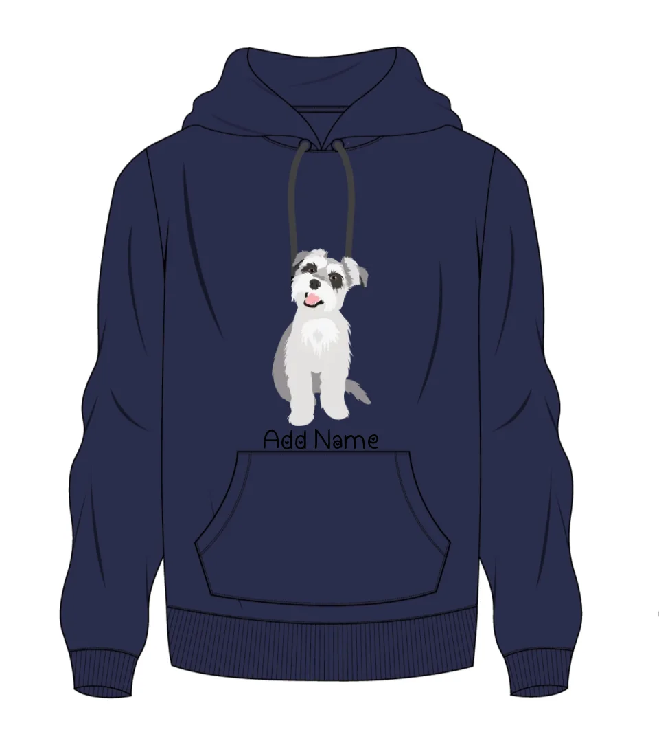 Personalized Schnauzer Love Men's Warm Hoodie Sweatshirt-Apparel-Apparel, Dog Dad Gifts, Hoodie, Personalized, Schnauzer, Sweatshirt-Men's Warm Hoodie Sweatshirt-Navy Blue-S-2