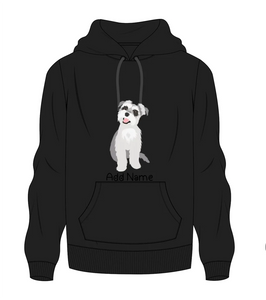 Personalized Schnauzer Love Men's Warm Hoodie Sweatshirt-Apparel-Apparel, Dog Dad Gifts, Hoodie, Personalized, Schnauzer, Sweatshirt-Men's Warm Hoodie Sweatshirt-Black-S-9