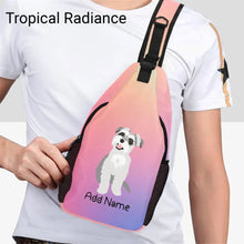 Load image into Gallery viewer, Personalized Schnauzer Love Unisex Sling Bag Backpack-Accessories-Schnauzer-Unisex Sling Bag Backpack-Tropical Radiance-One Size-18