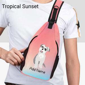 Personalized Schnauzer Love Unisex Sling Bag Backpack-Accessories-Schnauzer-Unisex Sling Bag Backpack-Tropical Sunset-One Size-19