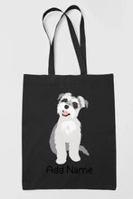 Load image into Gallery viewer, Personalized Schnauzer Love Zippered Tote Bag-Accessories-Accessories, Bags, Dog Mom Gifts, Personalized, Schnauzer-19