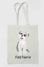 Load image into Gallery viewer, Personalized Schnauzer Love Zippered Tote Bag-Accessories-Accessories, Bags, Dog Mom Gifts, Personalized, Schnauzer-3