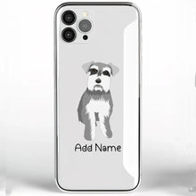 Load image into Gallery viewer, Personalized Schnauzer Soft Shell Phone Cover-Cell Phone Accessories-Accessories, Dog Mom Gifts, Personalized, Phone Case, Schnauzer-Phone Cover-Transparent TPU-One Size-2