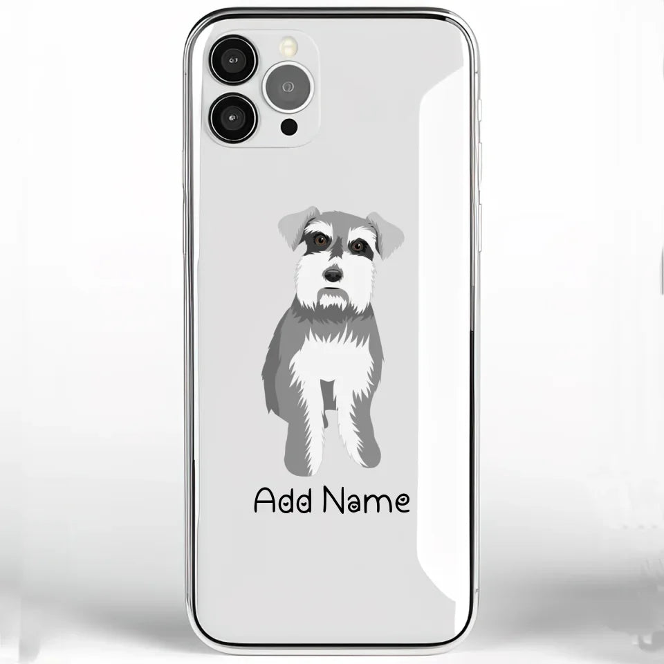 Personalized Schnauzer Soft Shell Phone Cover-Cell Phone Accessories-Accessories, Dog Mom Gifts, Personalized, Phone Case, Schnauzer-Phone Cover-Transparent TPU-One Size-2