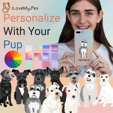 Personalized Schnauzer Soft Shell Phone Cover 360x