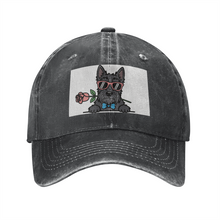 Load image into Gallery viewer, Personalized Scottish Terrier Baseball Cap - Romeo Scottish Terrier Design - Match Your Dog's Coat Color-Hats &amp; Caps-Accessories,Baseball Caps,Dog Mom Gifts-Black-One Size-4