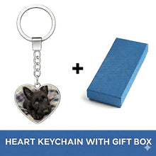 Load image into Gallery viewer, Personalized Scottish Terrier Keychain – Heart Shaped – Double-Sided Glass-Key Chain-Accessories,Keychain,Upload Photo-3