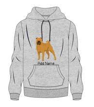 Load image into Gallery viewer, Personalized Shar Pei Love Men&#39;s Warm Hoodie Sweatshirt-Apparel-Apparel, Dog Dad Gifts, Hoodie, Personalized, Shar Pei, Sweatshirt-Men&#39;s Warm Hoodie Sweatshirt-Gray-S-10