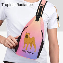 Load image into Gallery viewer, Personalized Shar Pei Love Unisex Sling Bag Backpack-Accessories-Shar Pei-Unisex Sling Bag Backpack-Tropical Radiance-One Size-18