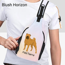 Load image into Gallery viewer, Personalized Shar Pei Love Unisex Sling Bag Backpack-Accessories-Shar Pei-Unisex Sling Bag Backpack-Blush Horizon-One Size-20