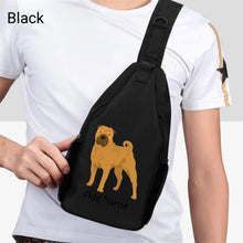 Load image into Gallery viewer, Personalized Shar Pei Love Unisex Sling Bag Backpack-Accessories-Shar Pei-Unisex Sling Bag Backpack-Black-One Size-2