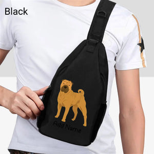 Personalized Shar Pei Love Unisex Sling Bag Backpack-Accessories-Shar Pei-Unisex Sling Bag Backpack-Black-One Size-2