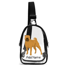 Load image into Gallery viewer, Personalized Shar Pei Love Unisex Transparent Sling Bag-Accessories-Shar Pei-Unisex Transparent Sling Bag-Transparent-One Size-2