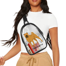 Load image into Gallery viewer, Personalized Shar Pei Love Unisex Transparent Sling Bag-Accessories-Shar Pei-Unisex Transparent Sling Bag-Transparent-One Size-3