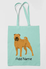 Load image into Gallery viewer, Personalized Shar Pei Love Zippered Tote Bag-Accessories-Accessories, Bags, Dog Mom Gifts, Personalized, Shar Pei-12