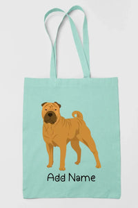 Personalized Shar Pei Love Zippered Tote Bag-Accessories-Accessories, Bags, Dog Mom Gifts, Personalized, Shar Pei-12