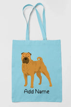 Load image into Gallery viewer, Personalized Shar Pei Love Zippered Tote Bag-Accessories-Accessories, Bags, Dog Mom Gifts, Personalized, Shar Pei-13