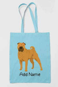 Personalized Shar Pei Love Zippered Tote Bag-Accessories-Accessories, Bags, Dog Mom Gifts, Personalized, Shar Pei-13