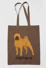 Load image into Gallery viewer, Personalized Shar Pei Love Zippered Tote Bag-Accessories-Accessories, Bags, Dog Mom Gifts, Personalized, Shar Pei-15