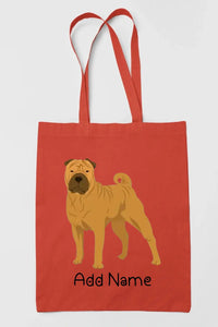 Personalized Shar Pei Love Zippered Tote Bag-Accessories-Accessories, Bags, Dog Mom Gifts, Personalized, Shar Pei-16